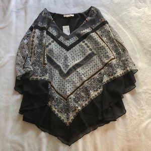 Chiffon Overlay Blouse